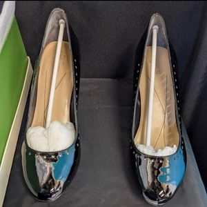 Kate Spade Black Patent Leather Heels (size 10)